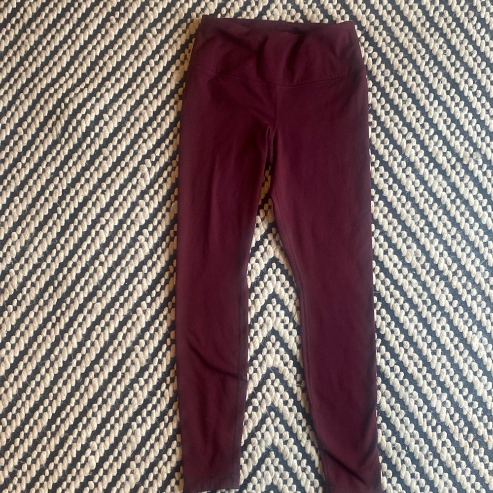 Yogalicious lux maroon leggings
